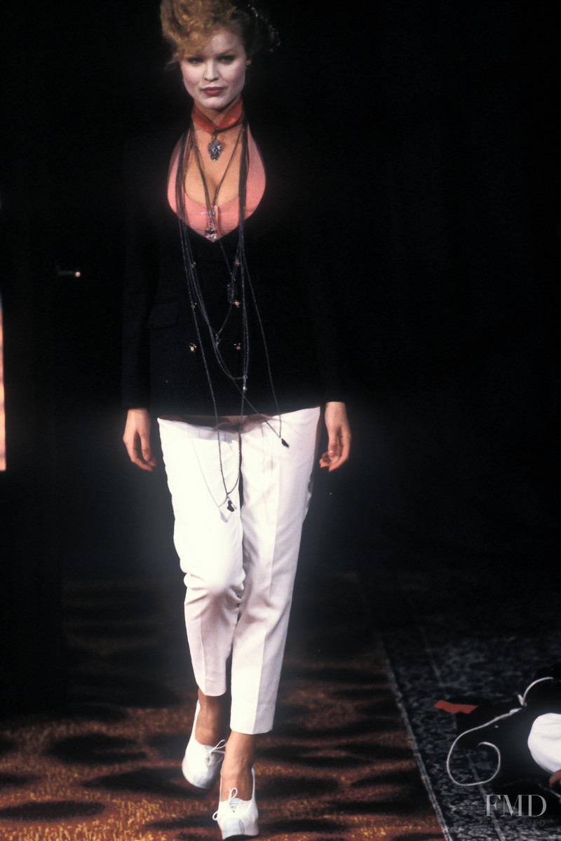 Eva Herzigova featured in  the Vivienne Westwood fashion show for Spring/Summer 1994
