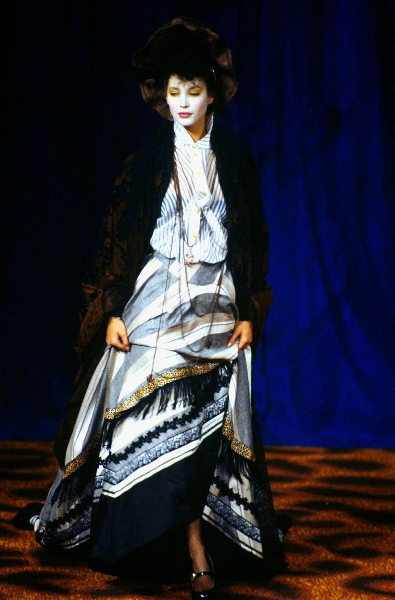 Christy Turlington featured in  the Vivienne Westwood fashion show for Spring/Summer 1994