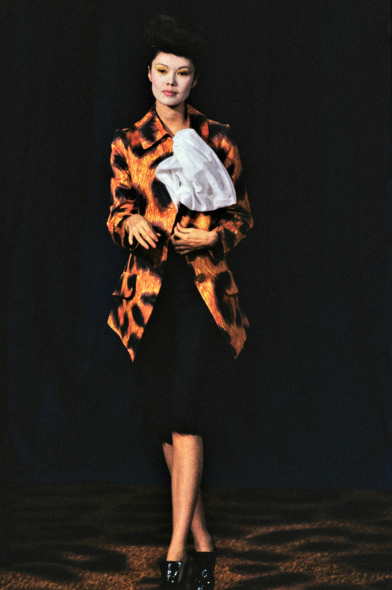 Tatiana Sorokko featured in  the Vivienne Westwood fashion show for Spring/Summer 1994