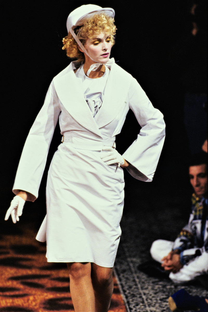 Simonetta Gianfelici featured in  the Vivienne Westwood fashion show for Spring/Summer 1994