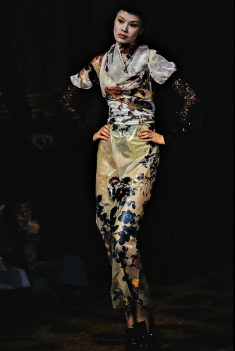 Tatiana Sorokko featured in  the Vivienne Westwood fashion show for Spring/Summer 1994
