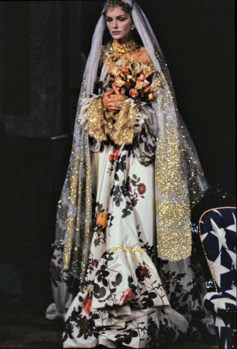 Simonetta Gianfelici featured in  the Vivienne Westwood fashion show for Spring/Summer 1994