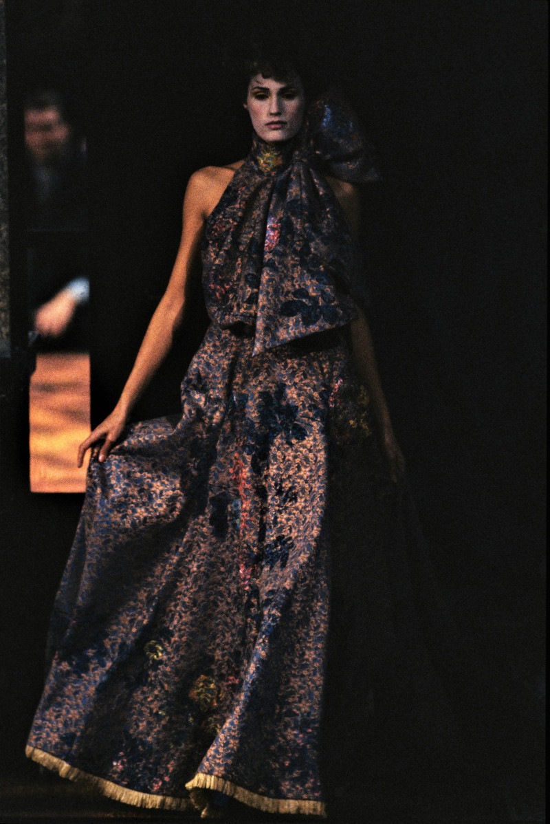 Yasmin Le Bon featured in  the Vivienne Westwood fashion show for Spring/Summer 1994