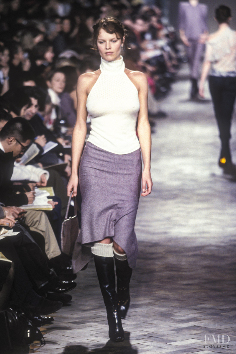 Eva Herzigova featured in  the Chloe fashion show for Autumn/Winter 1999