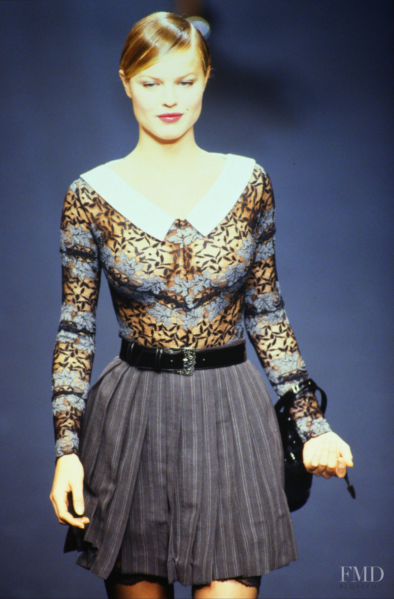 Eva Herzigova featured in  the Chantal Thomass fashion show for Spring/Summer 1995