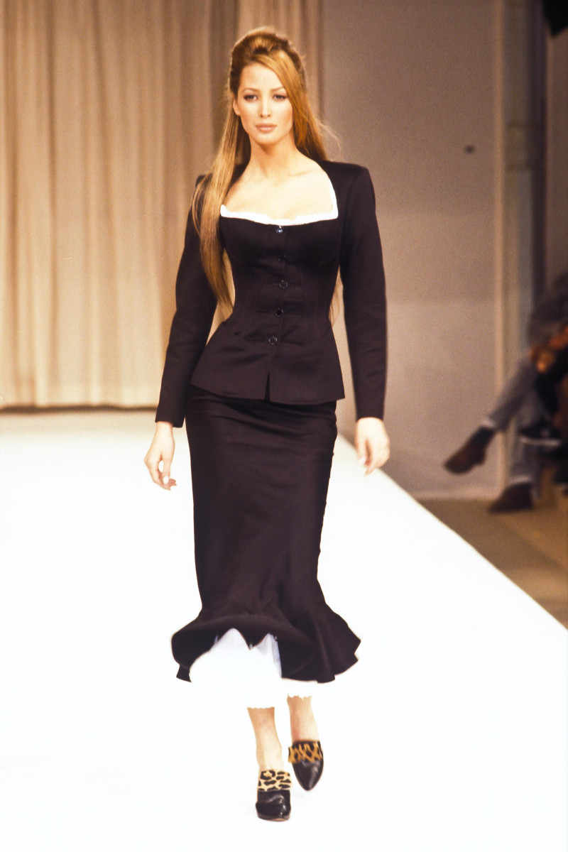 Christy Turlington featured in  the Alaia fashion show for Spring/Summer 1992