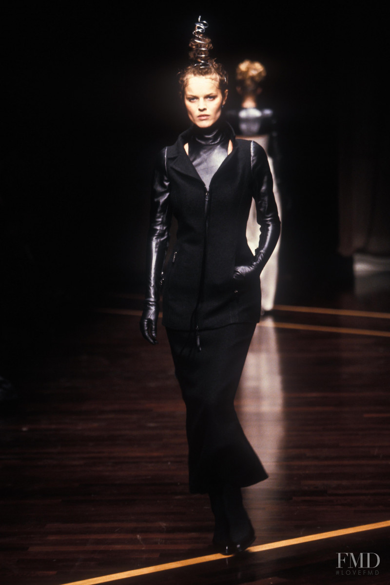 Eva Herzigova featured in  the Gianfranco Ferré fashion show for Autumn/Winter 1999