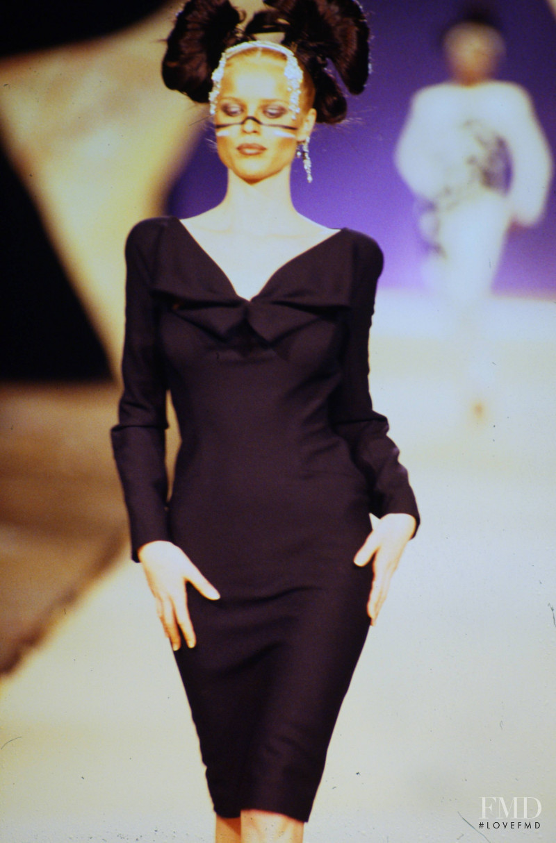 Eva Herzigova featured in  the John Galliano fashion show for Autumn/Winter 1996