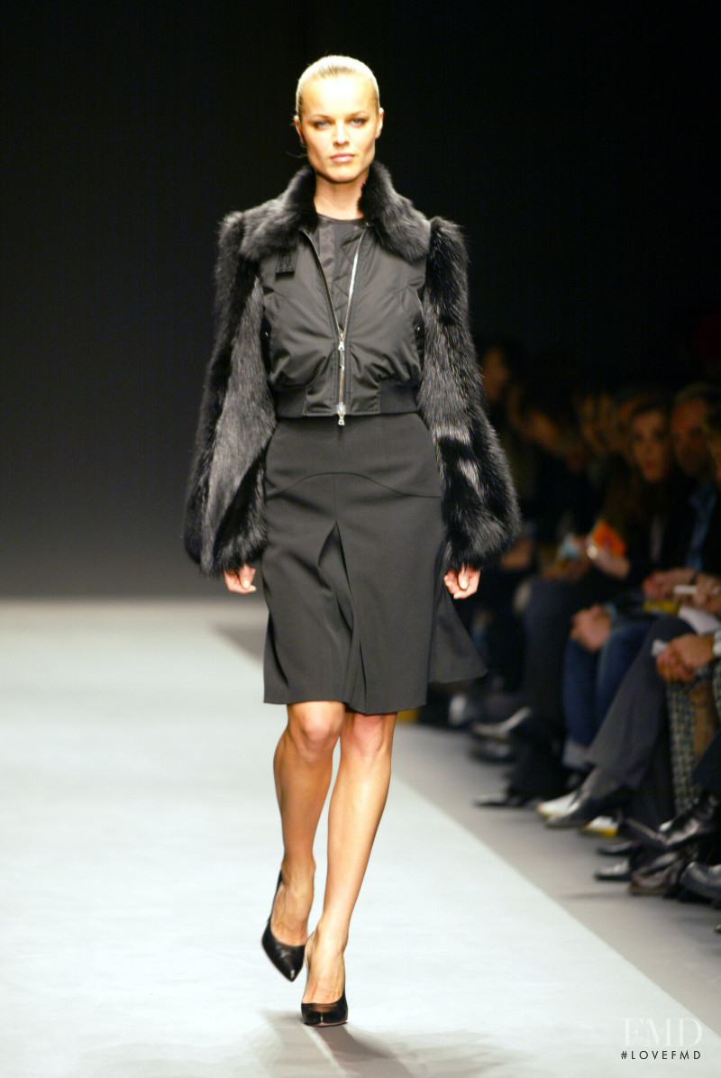 Eva Herzigova featured in  the Prada fashion show for Autumn/Winter 2002