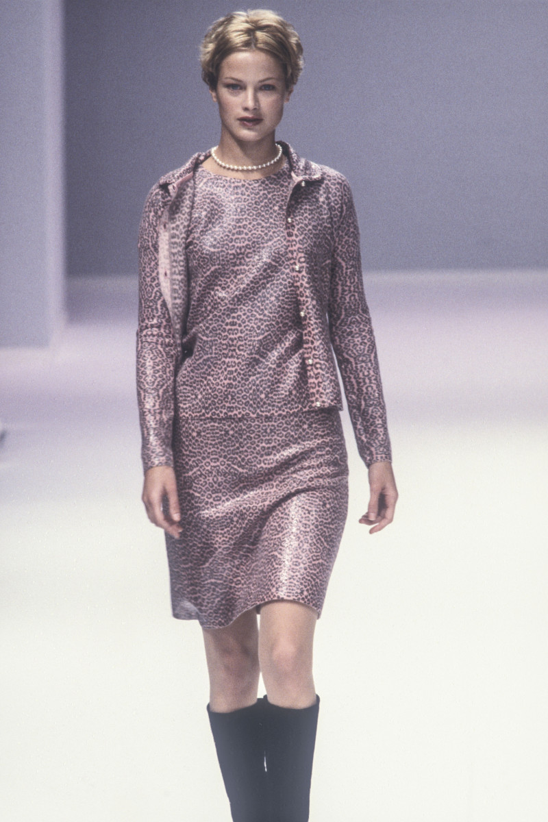 Carolyn Murphy featured in  the Blumarine fashion show for Autumn/Winter 1996