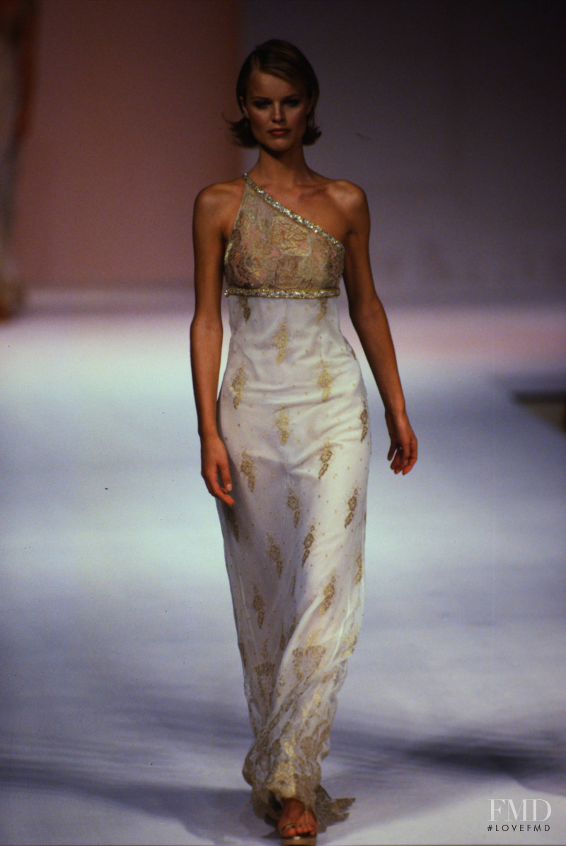 Eva Herzigova featured in  the Genny fashion show for Spring/Summer 1997