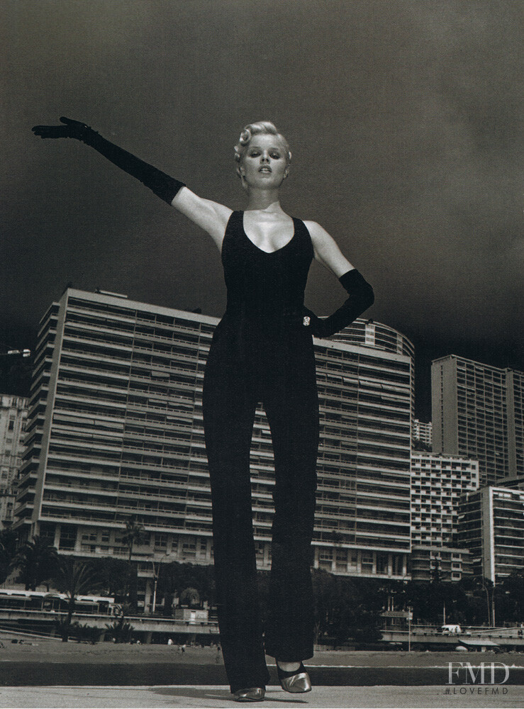 Eva Herzigova featured in  the Anna Molinari advertisement for Autumn/Winter 1995