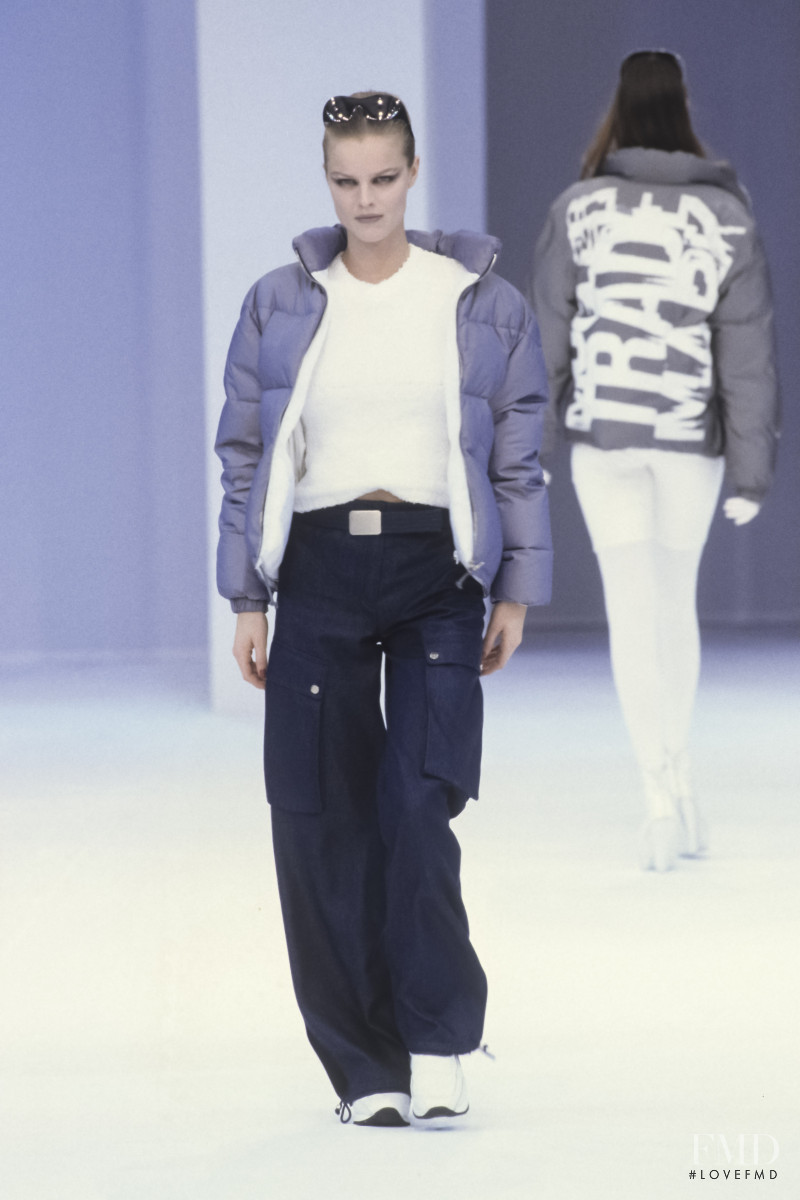 Eva Herzigova featured in  the Mugler fashion show for Autumn/Winter 1998