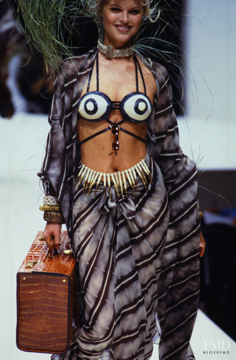 Eva Herzigova featured in  the Fendi fashion show for Spring/Summer 1993