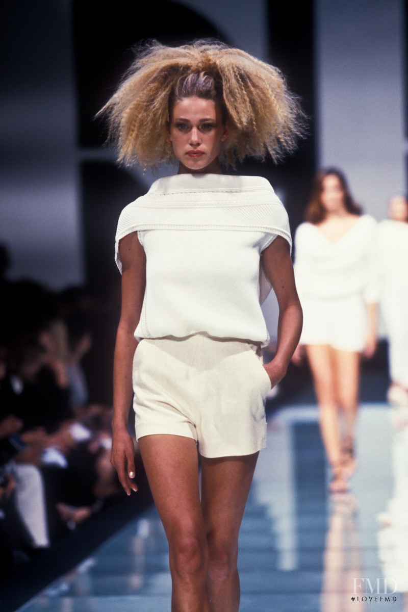 Caroline Forsling featured in  the Gianfranco Ferré fashion show for Spring/Summer 1997
