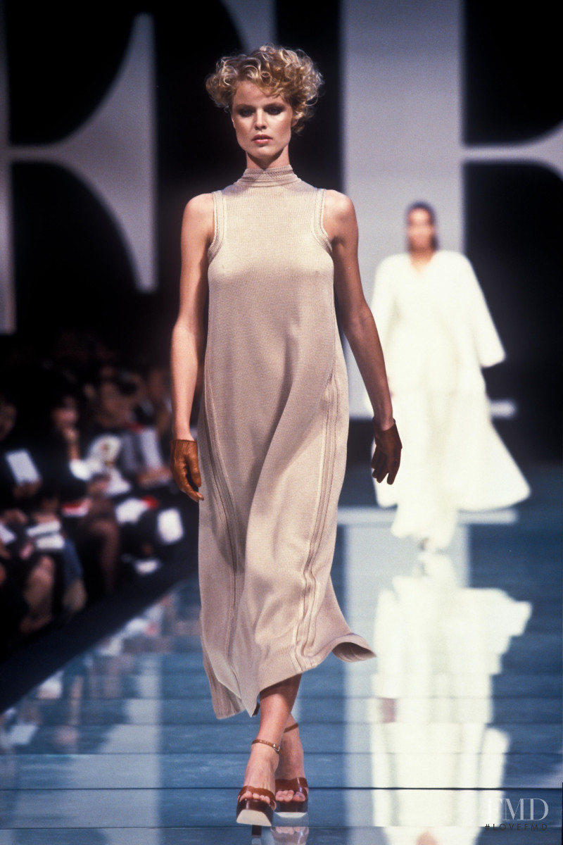 Eva Herzigova featured in  the Gianfranco Ferré fashion show for Spring/Summer 1997