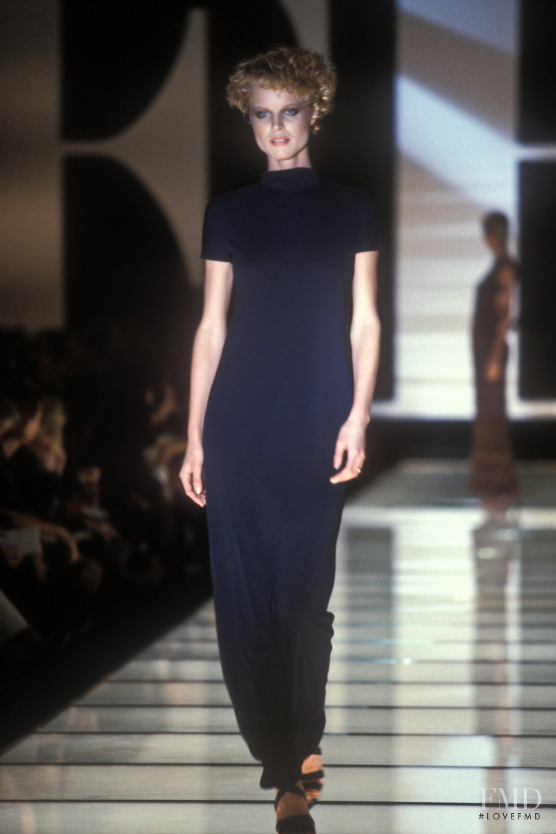 Eva Herzigova featured in  the Gianfranco Ferré fashion show for Spring/Summer 1997
