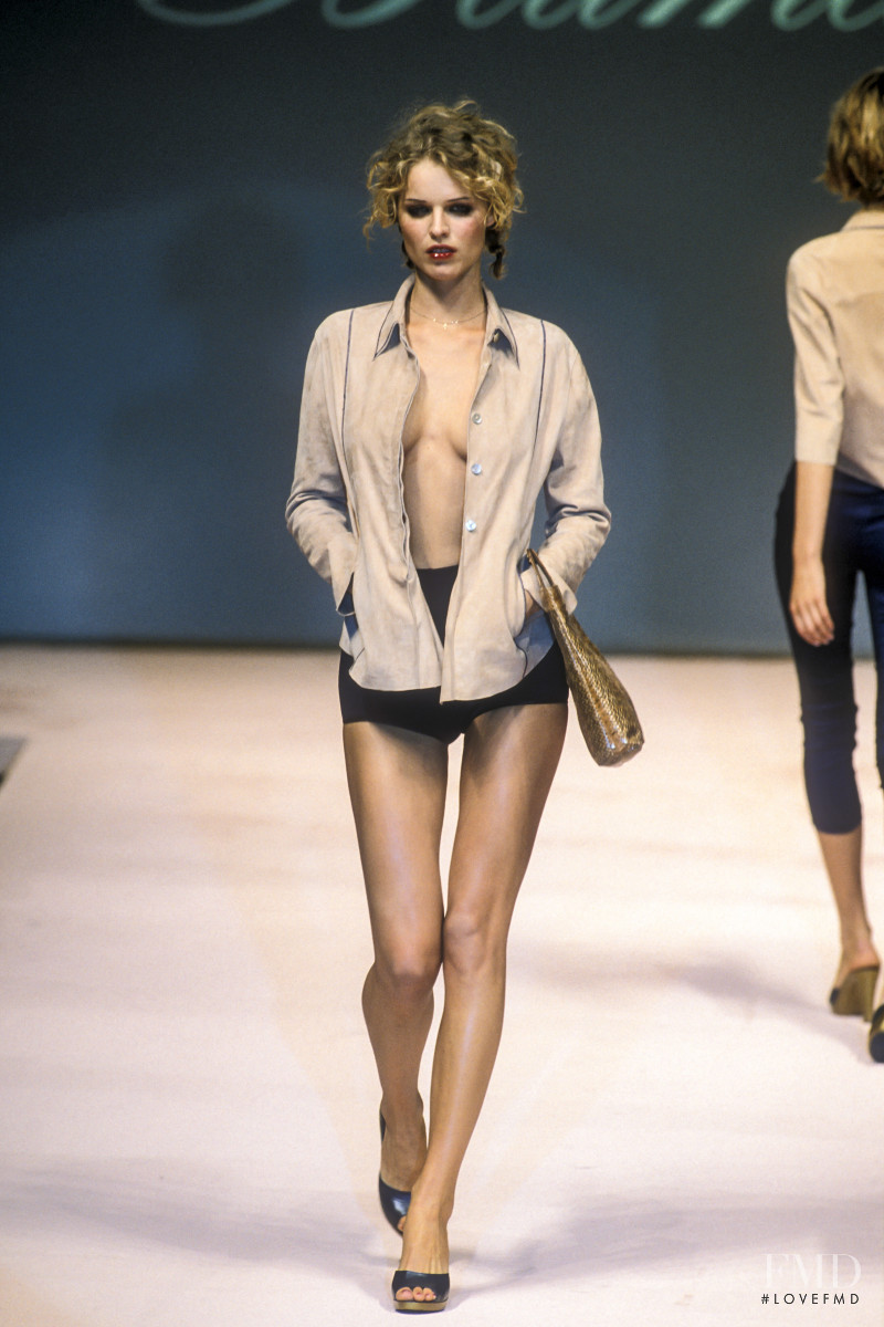Eva Herzigova featured in  the Blumarine fashion show for Spring/Summer 1998