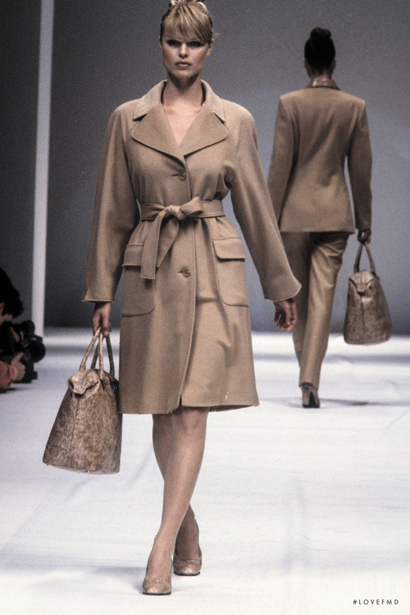 Eva Herzigova featured in  the Genny fashion show for Autumn/Winter 1996