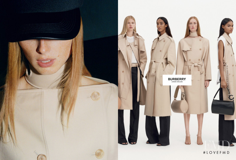 Chisom Okeke featured in  the Burberry advertisement for Spring/Summer 2022