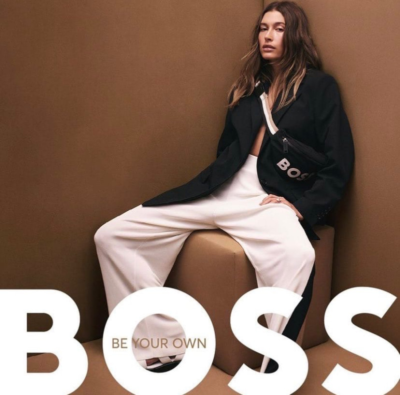 Hailey Baldwin Bieber featured in  the Boss by Hugo Boss advertisement for Spring/Summer 2022