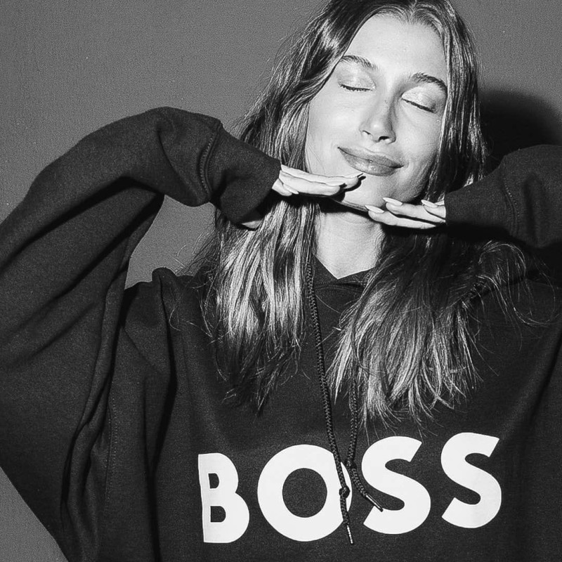 Hailey Baldwin Bieber featured in  the Boss by Hugo Boss advertisement for Spring/Summer 2022
