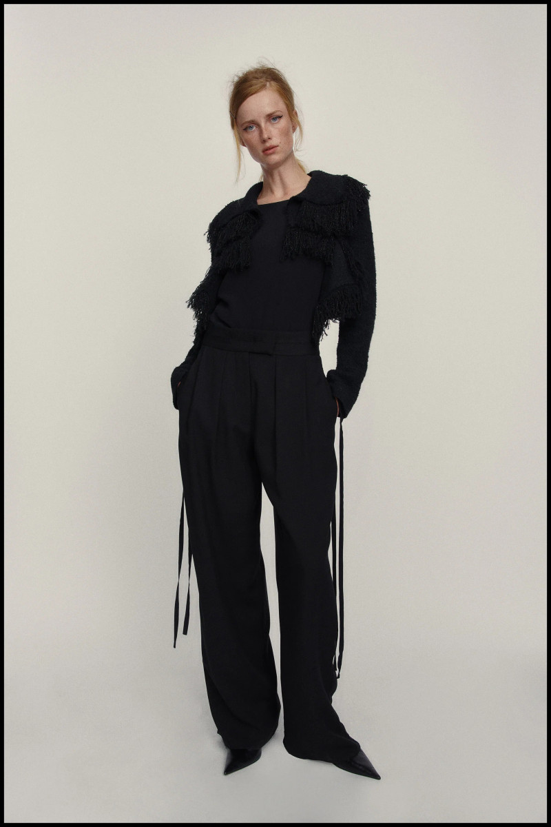 Rianne Van Rompaey featured in  the Zara lookbook for Fall 2021