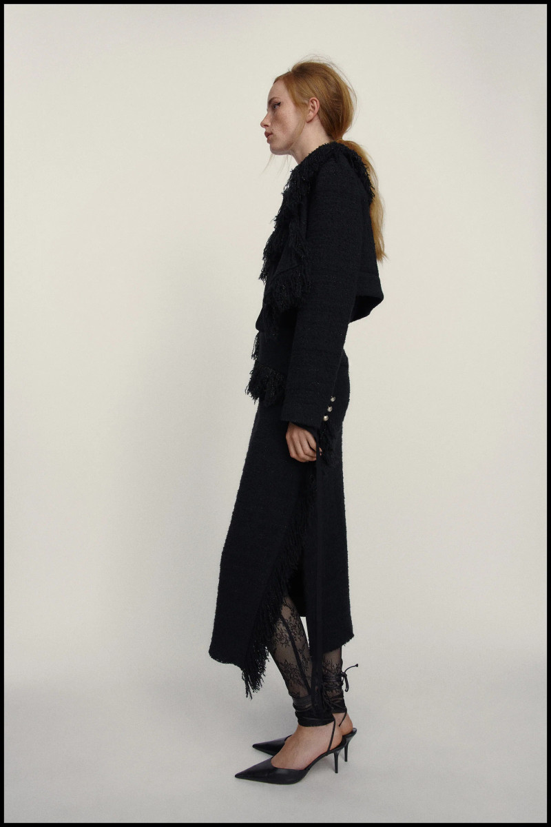 Rianne Van Rompaey featured in  the Zara lookbook for Fall 2021