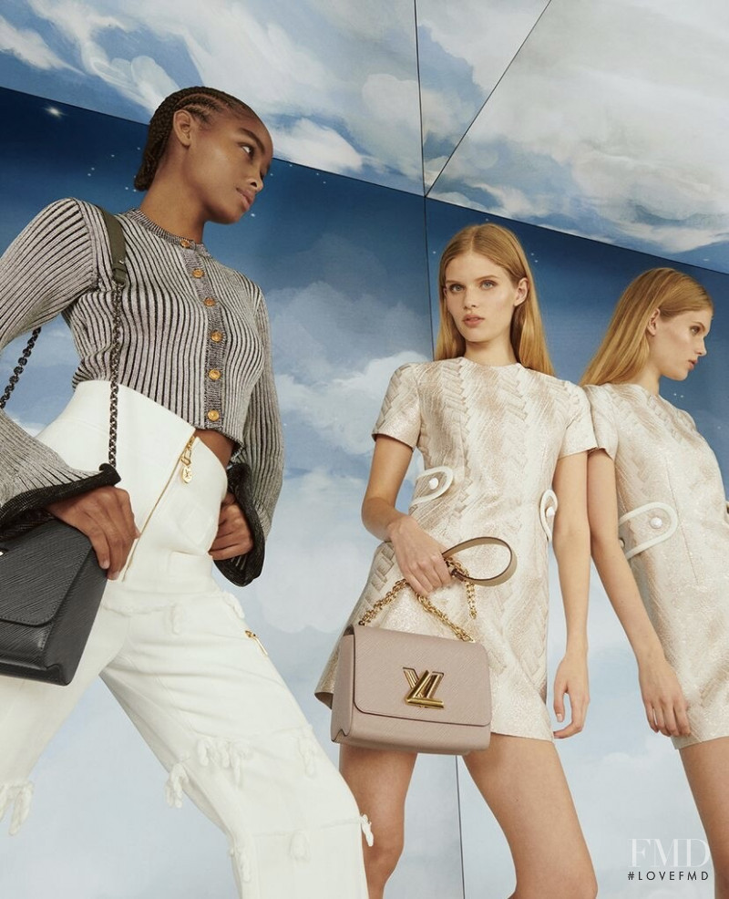 Ida Heiner featured in  the Louis Vuitton Nuages advertisement for Holiday 2021