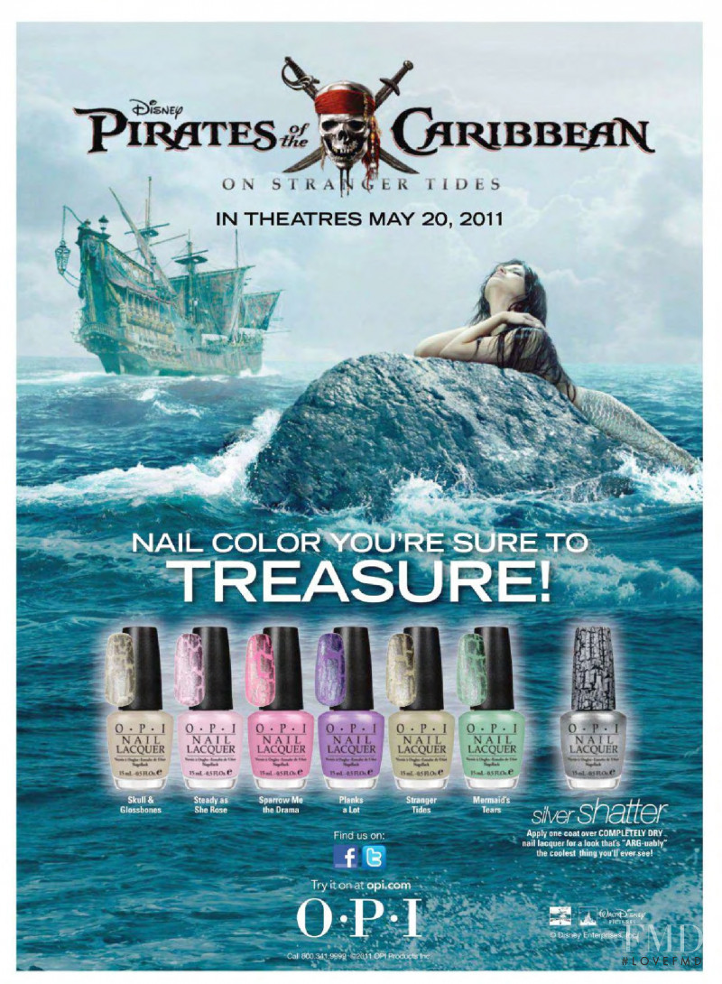 OPI Nail advertisement for Spring/Summer 2012