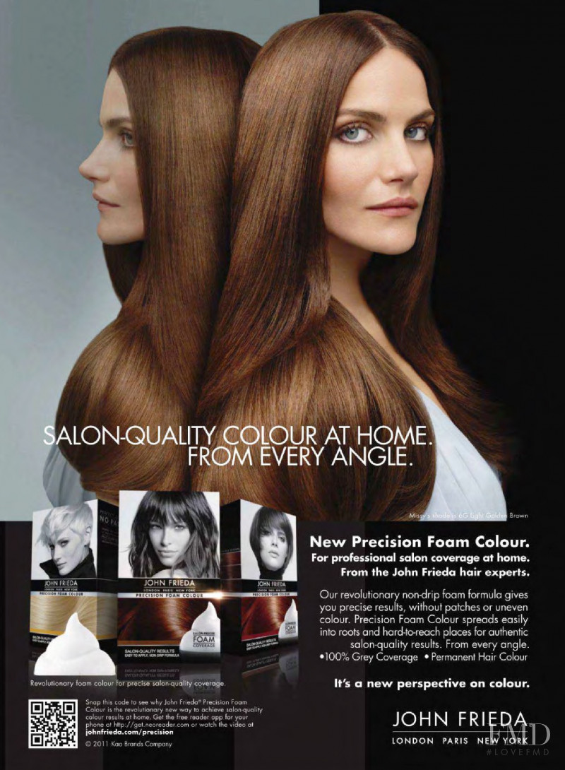 Mini Anden featured in  the John Frieda advertisement for Autumn/Winter 2011