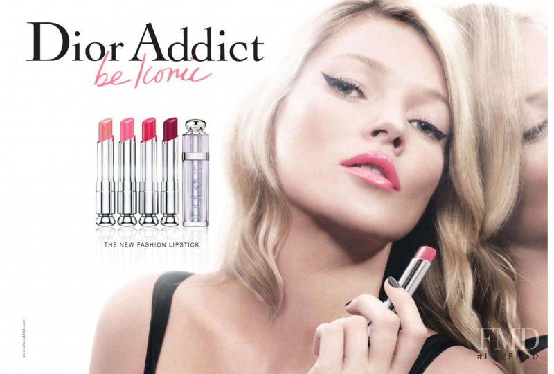 Kate Moss featured in  the Dior Beauty Addict advertisement for Spring/Summer 2011