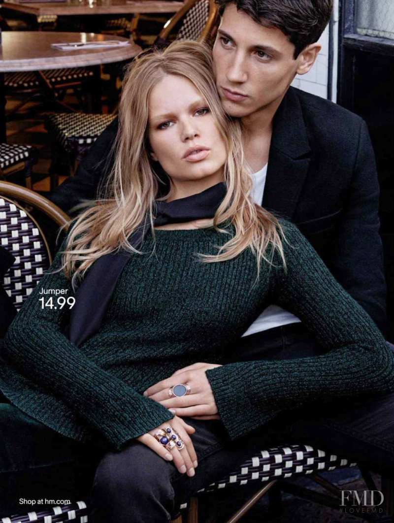 Anna Ewers featured in  the H&M advertisement for Autumn/Winter 2015