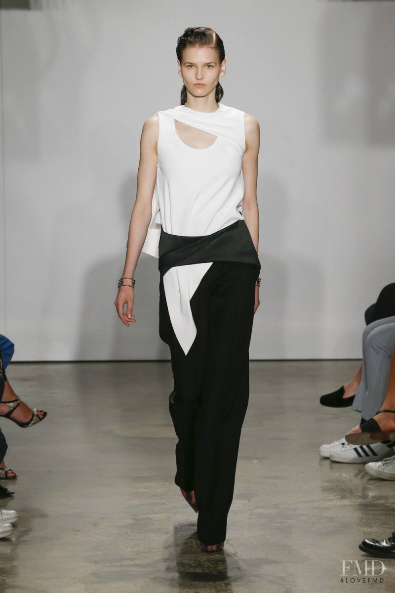 Katlin Aas featured in  the Balenciaga fashion show for Resort 2015