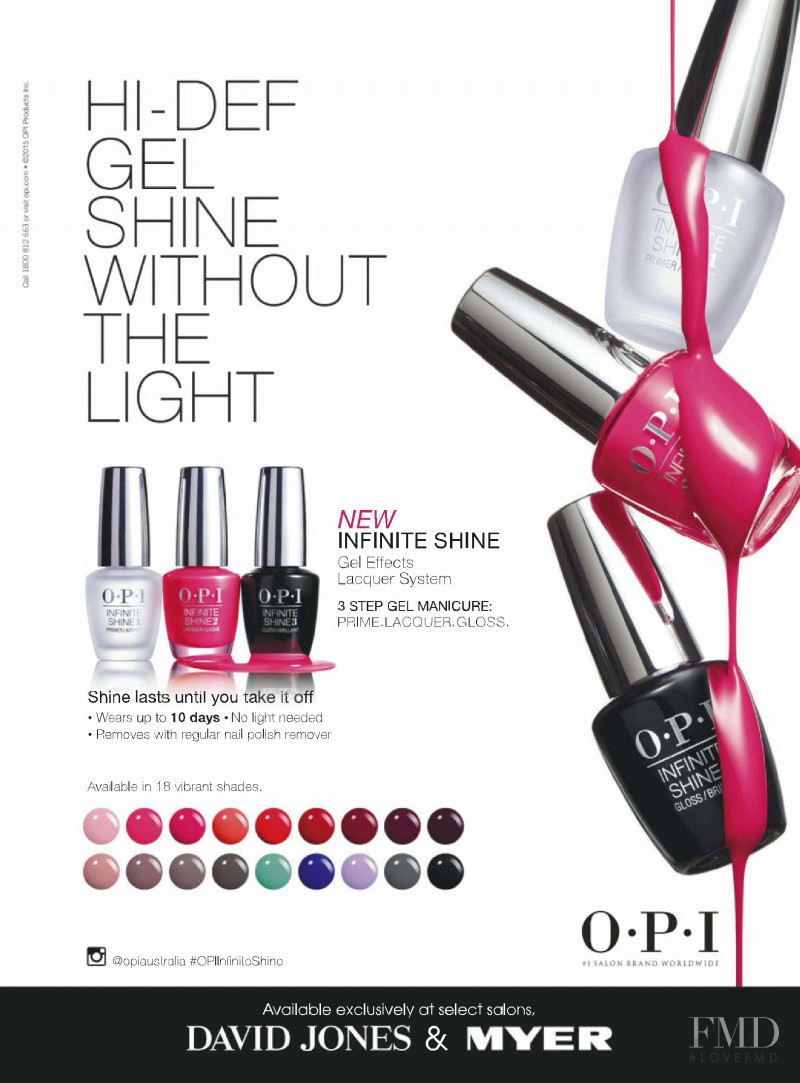 OPI Nail advertisement for Autumn/Winter 2015