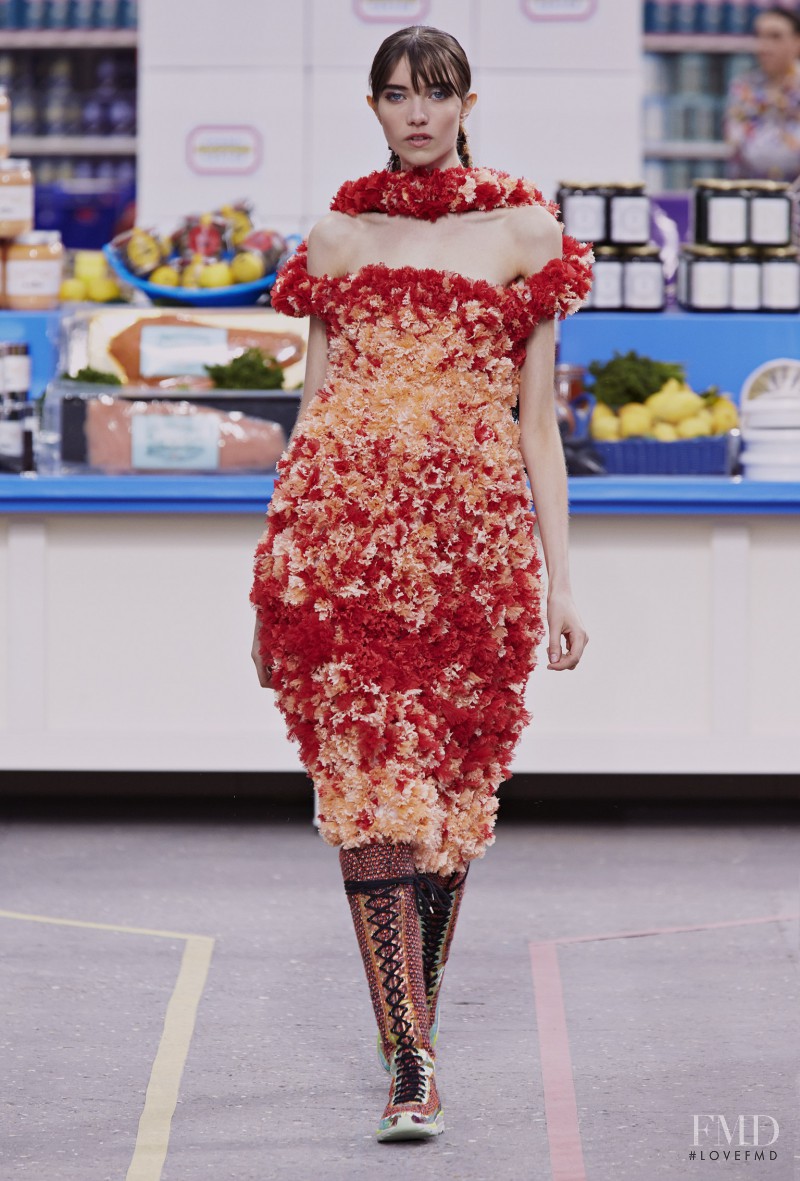 Grace Hartzel featured in  the Chanel fashion show for Autumn/Winter 2014