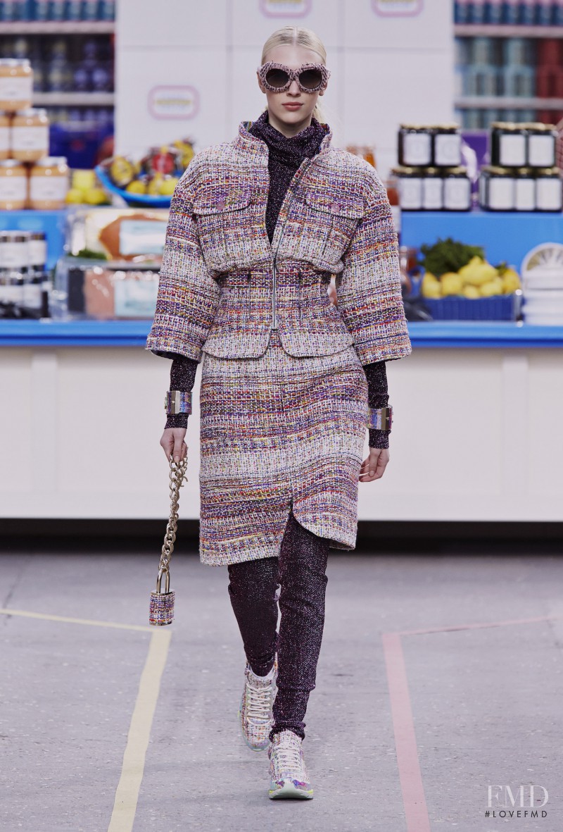 Juliana Schurig featured in  the Chanel fashion show for Autumn/Winter 2014