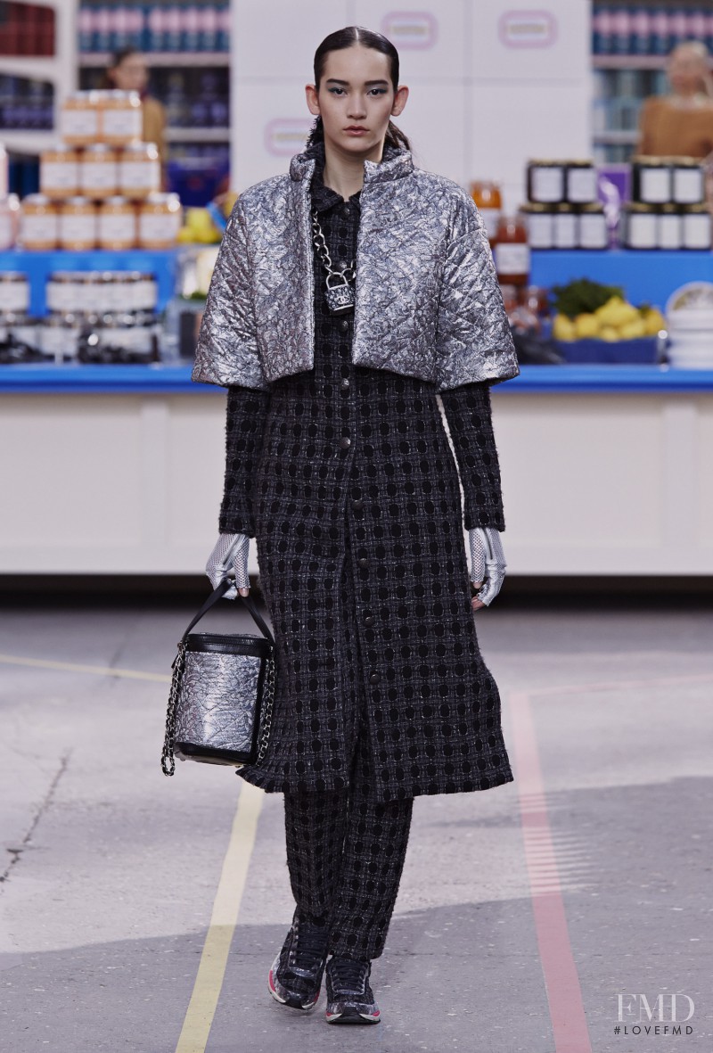 Mona Matsuoka featured in  the Chanel fashion show for Autumn/Winter 2014