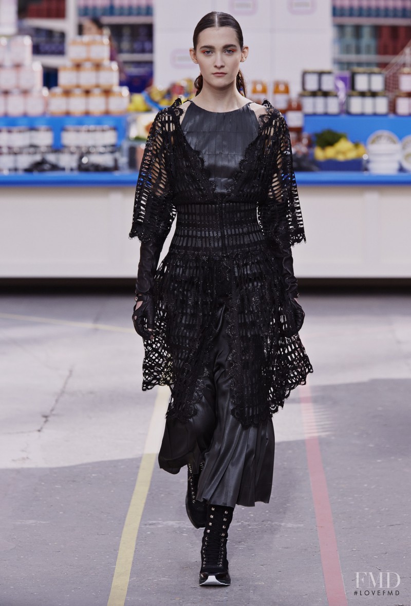 Emma Waldo featured in  the Chanel fashion show for Autumn/Winter 2014