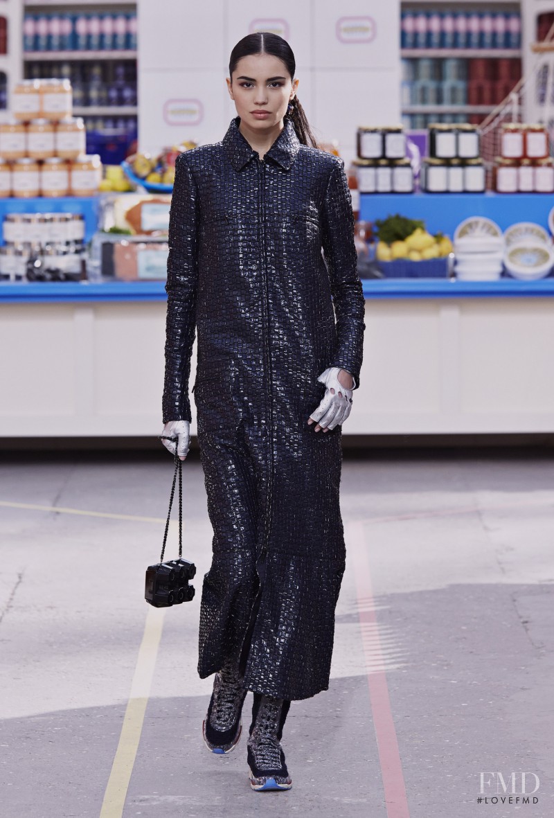 Irina Sharipova featured in  the Chanel fashion show for Autumn/Winter 2014