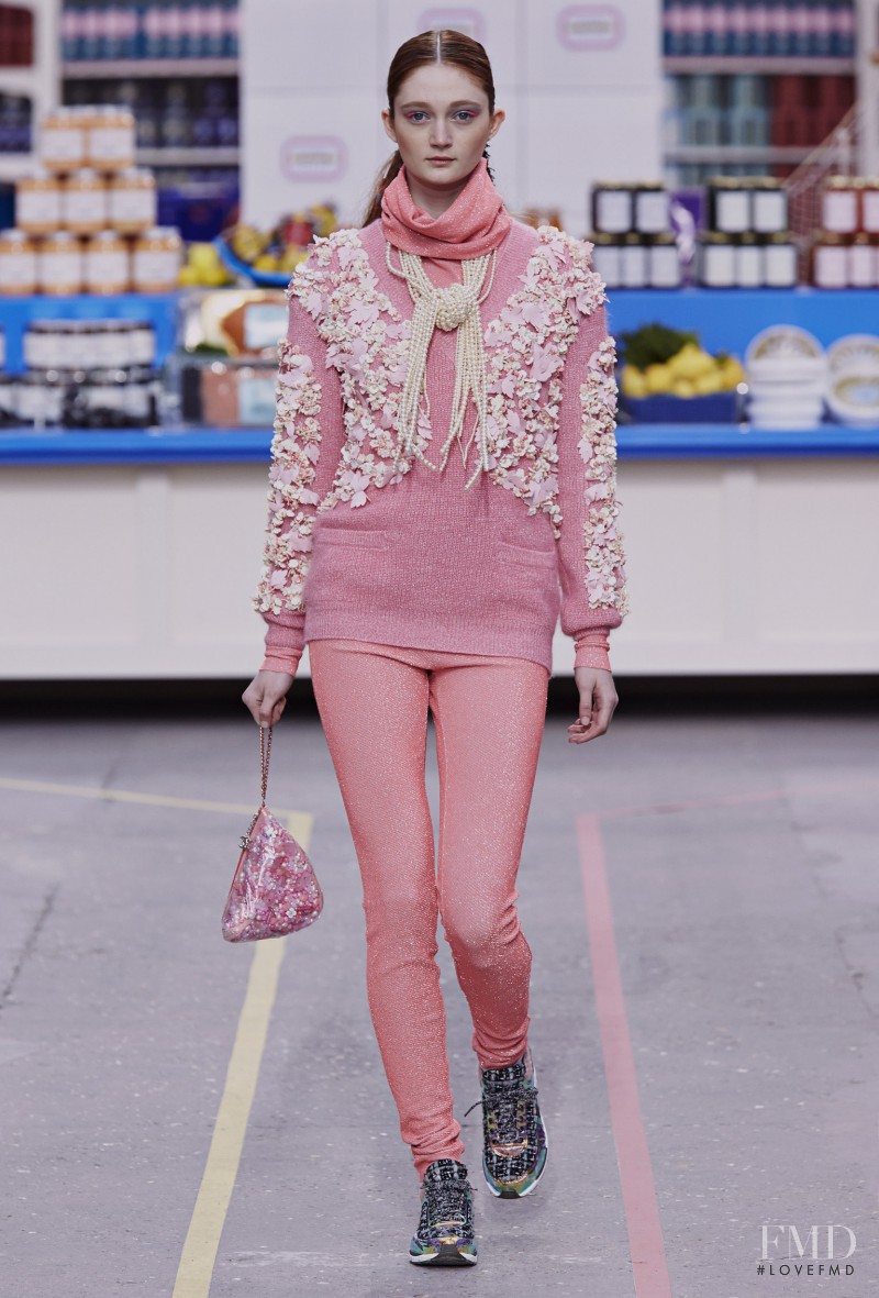 Sophie Touchet featured in  the Chanel fashion show for Autumn/Winter 2014
