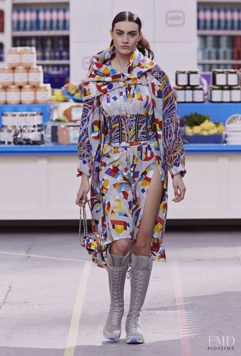 Ronja Furrer featured in  the Chanel fashion show for Autumn/Winter 2014