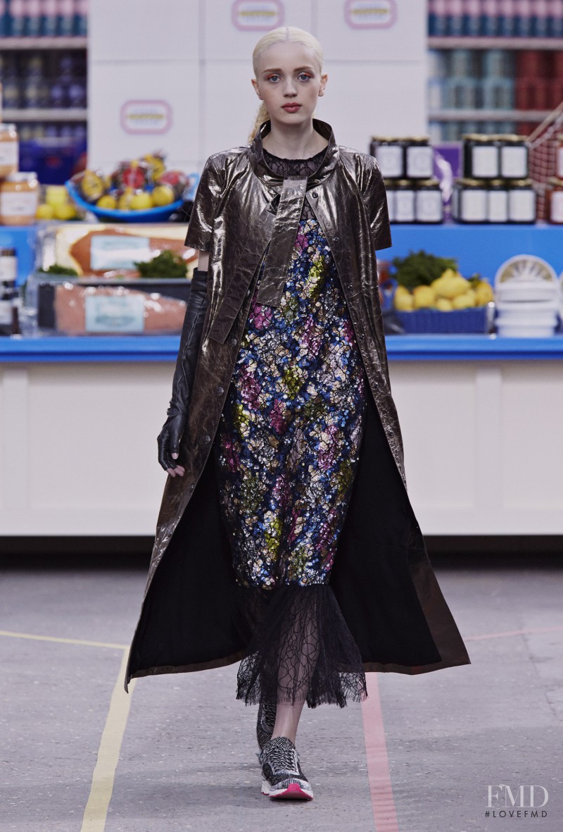 Esmeralda Seay-Reynolds featured in  the Chanel fashion show for Autumn/Winter 2014