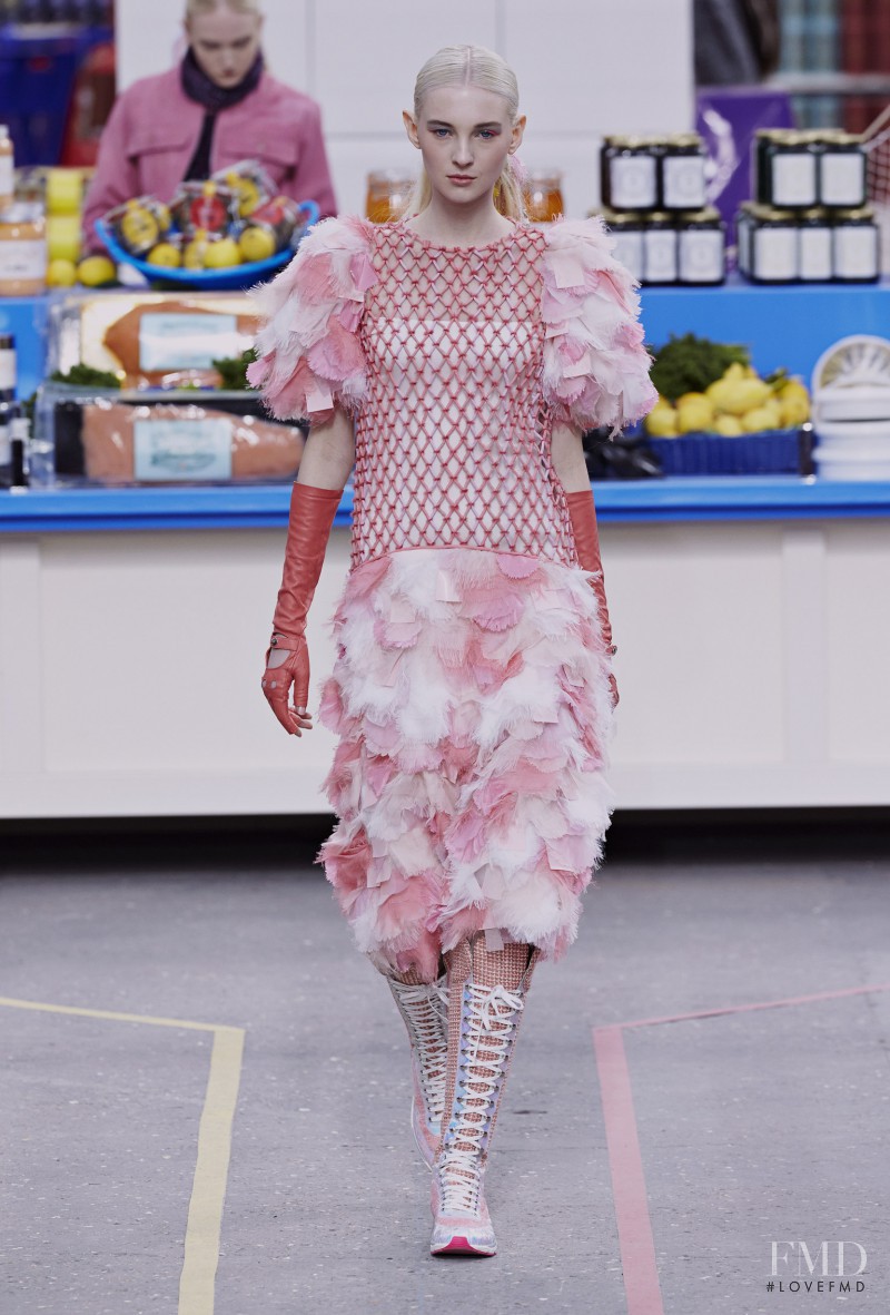 Nastya Sten featured in  the Chanel fashion show for Autumn/Winter 2014