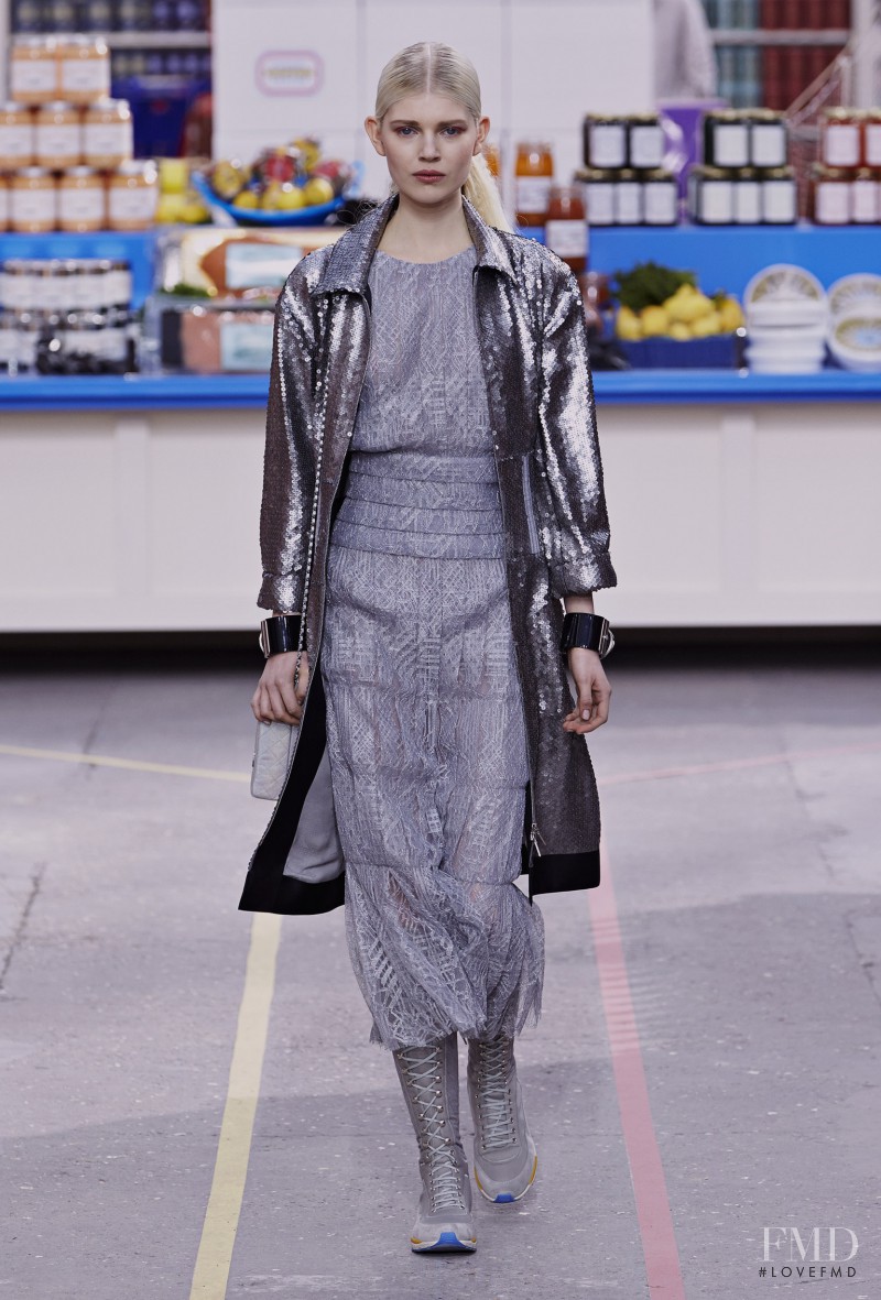 Ola Rudnicka featured in  the Chanel fashion show for Autumn/Winter 2014
