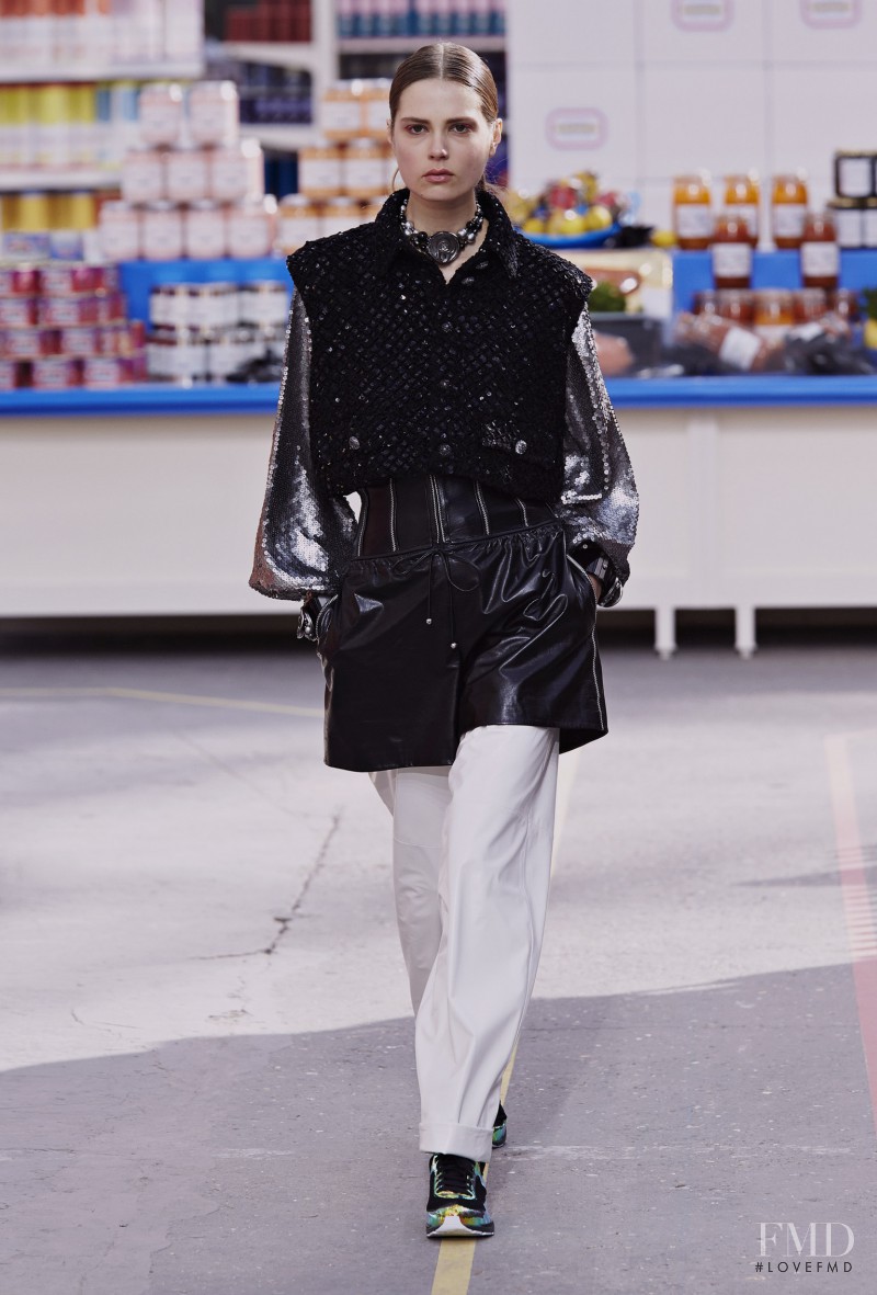 Caroline Brasch Nielsen featured in  the Chanel fashion show for Autumn/Winter 2014
