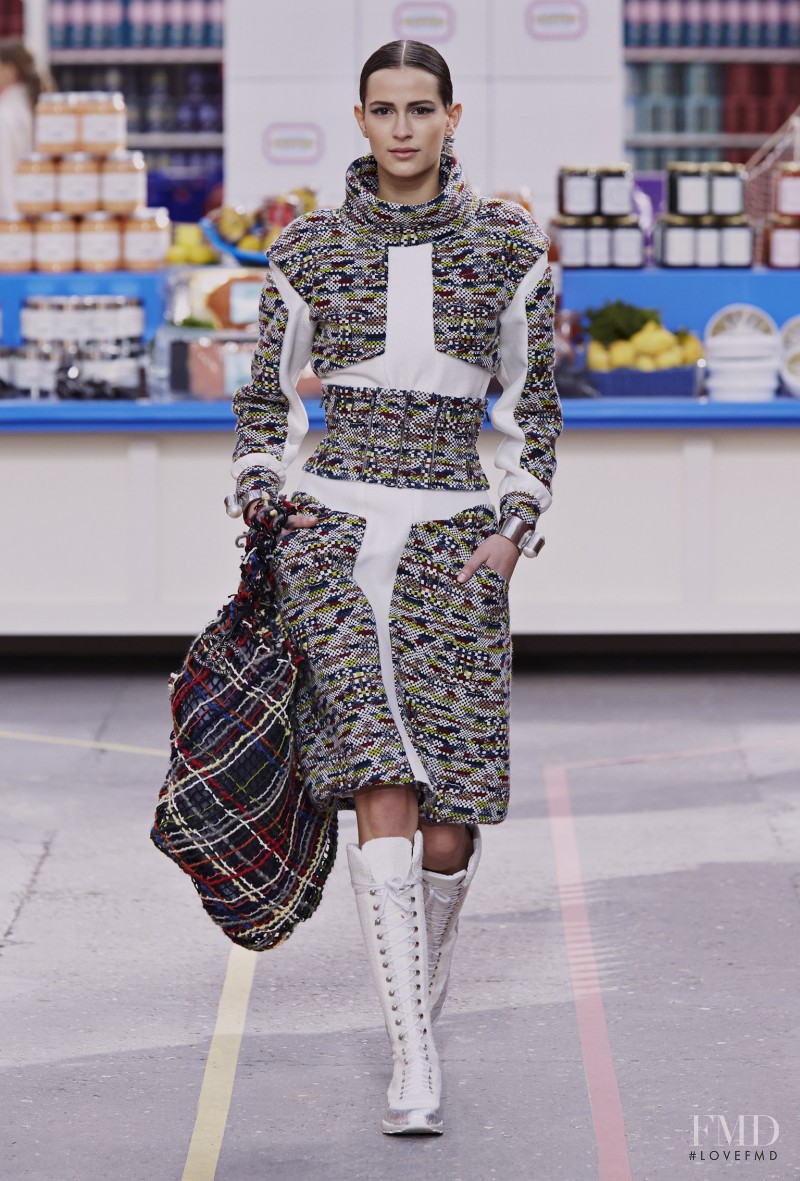 Jeanne Cadieu featured in  the Chanel fashion show for Autumn/Winter 2014