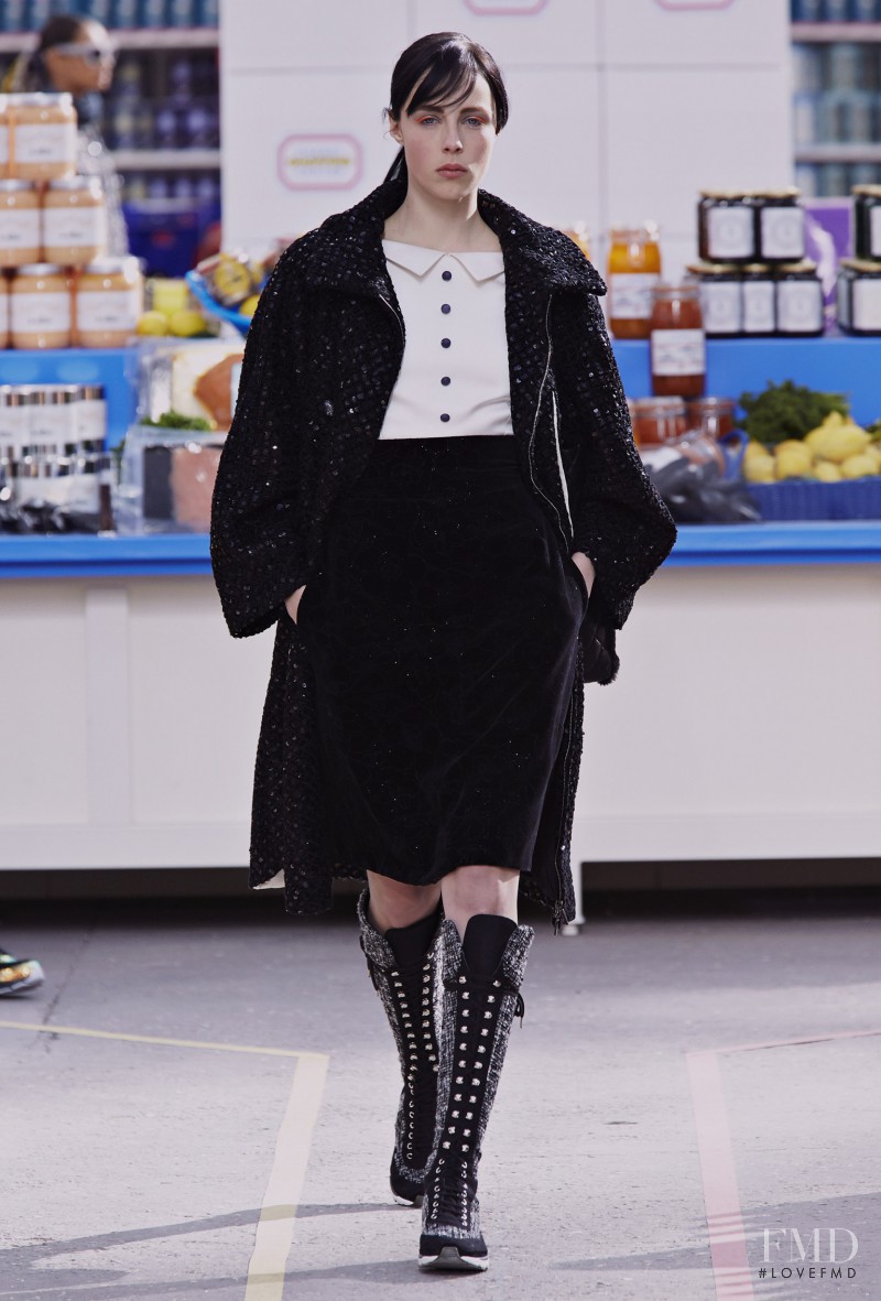 Edie Campbell featured in  the Chanel fashion show for Autumn/Winter 2014
