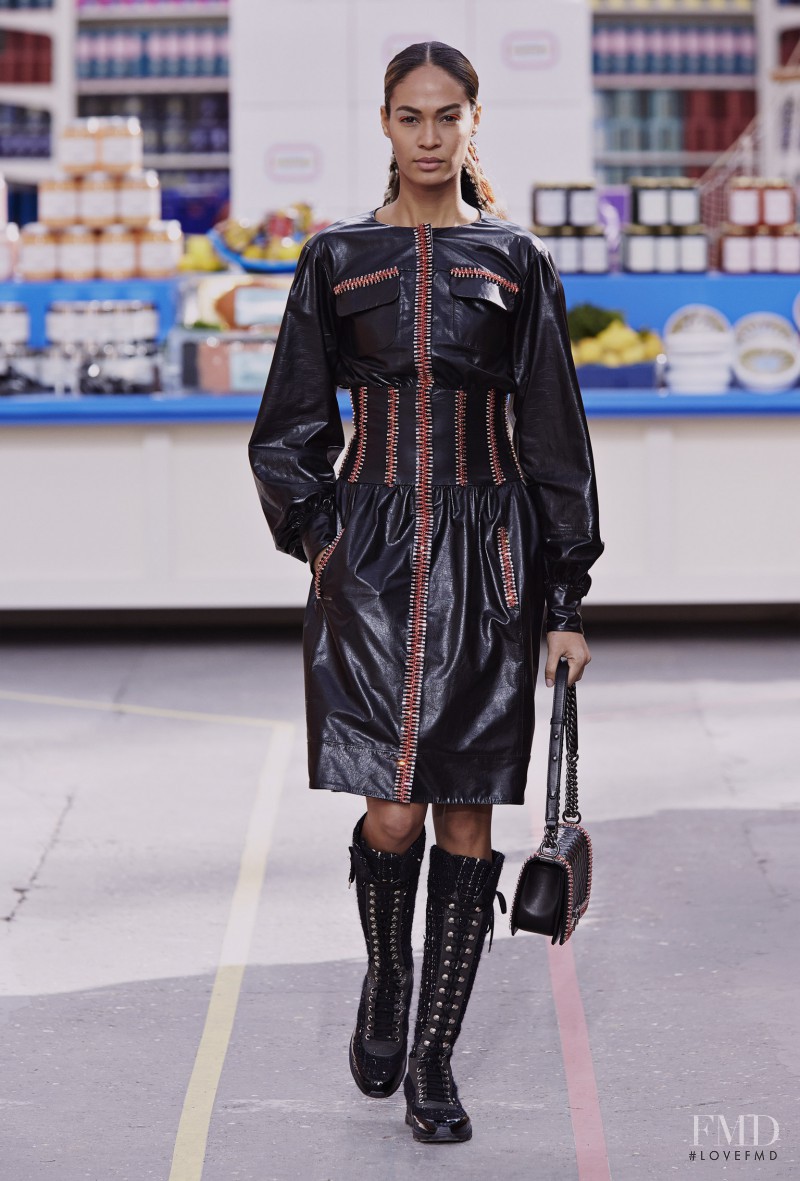 Joan Smalls featured in  the Chanel fashion show for Autumn/Winter 2014