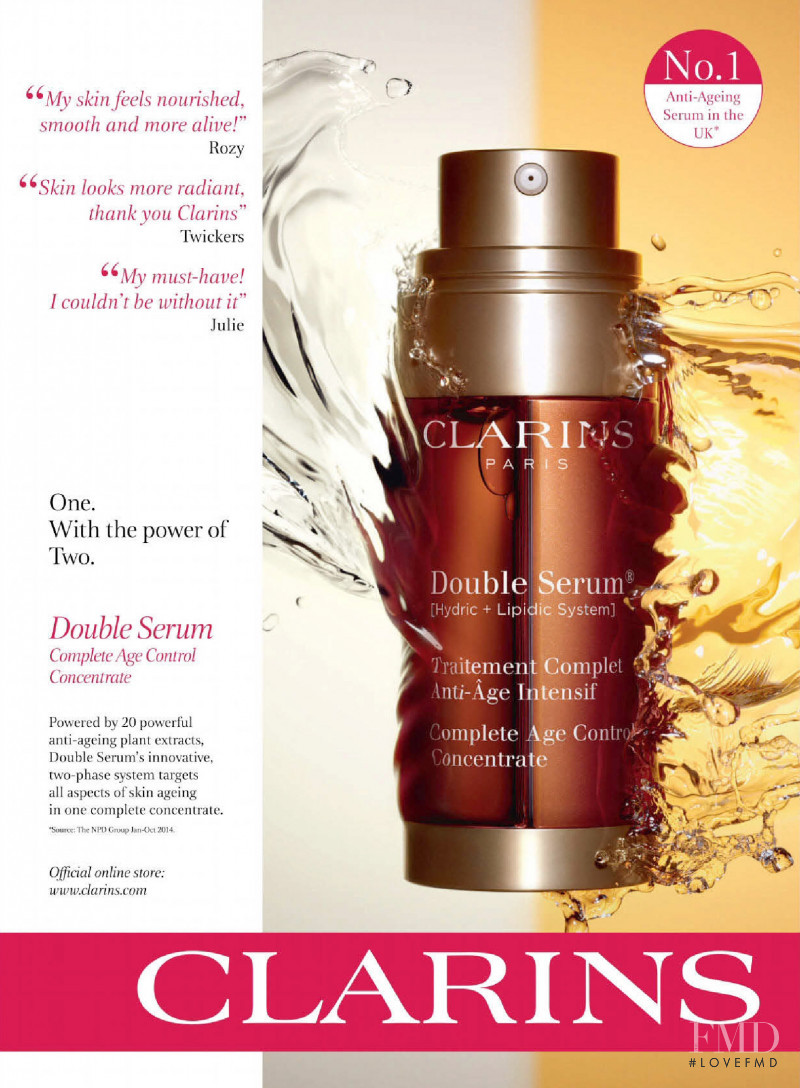 Clarins advertisement for Spring/Summer 2015